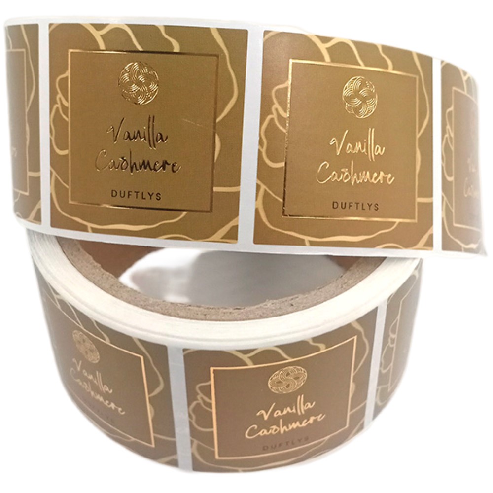 Gift Sticker Labels Gold Dumb Gold Foil Sticker – Custom Self Adhesive Labels Stickers